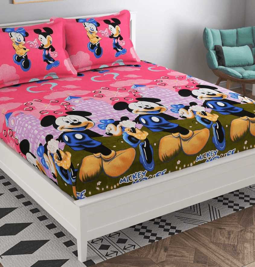 Manufacturer, Exporter, Importer, Supplier, Wholesaler, Retailer, Trader of Polycotton Animal Prints Double Bedsheets in Gurgaon, Haryana, India.