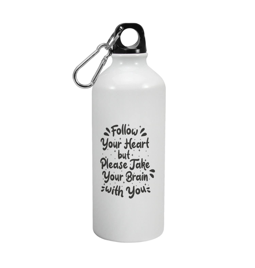 Manufacturer, Exporter, Importer, Supplier, Wholesaler, Retailer, Trader of Printed Aluminium Sipper Water Bottle Motivational Quote in Gurgaon, Haryana, India.